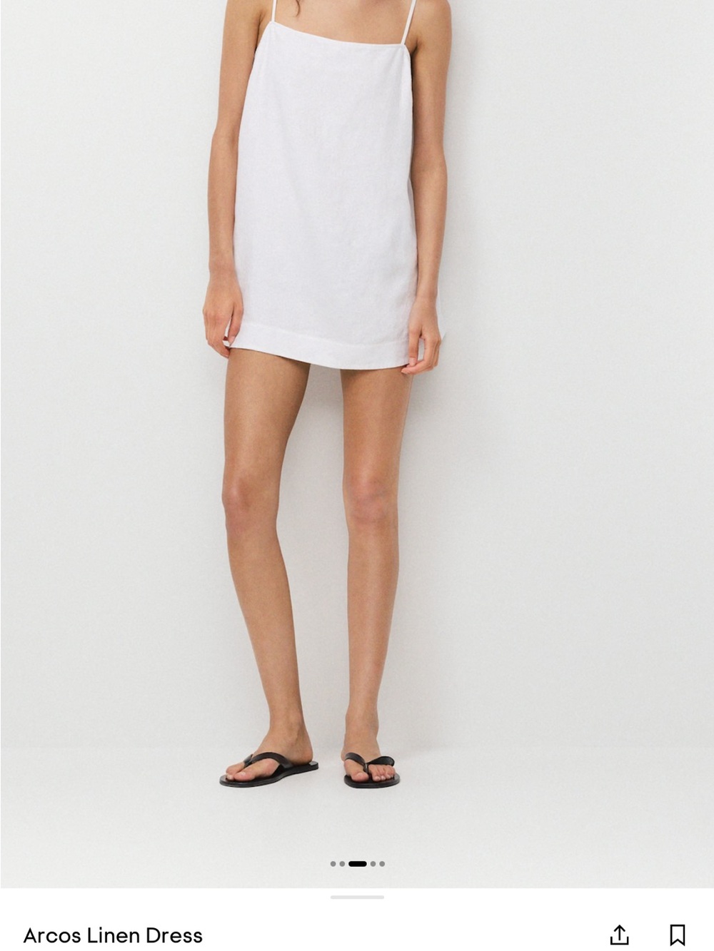 Aritzia Acros Linen Dress